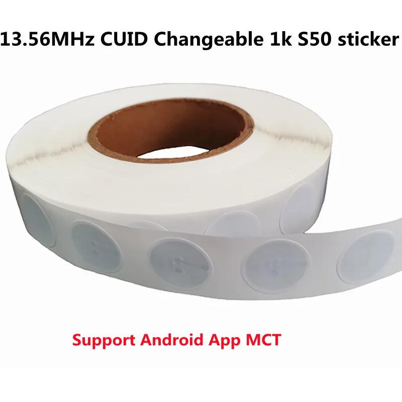 GEN2 CUID ȵ̵  MCT   0     NFC ±, 13.56MHz S50 1K ƼĿ   , 25mm, 5 , 10 